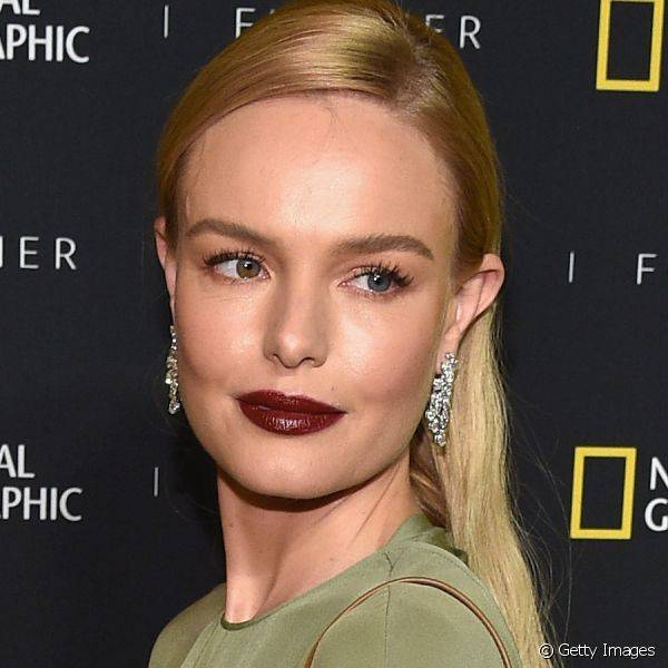 O batom vinho tirou a maquigem de Kate Bosworth tirou do básico (Foto: Getty Images)